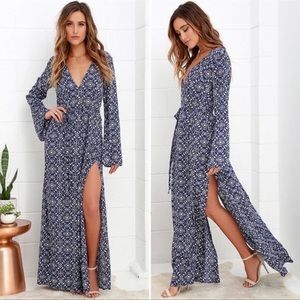 Long Sleeve Maxi Dress - Lulus Mandala Daydream